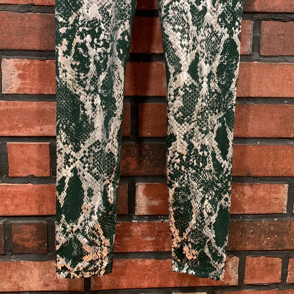 Carbon38 Metallic Snake High Rise Legging - image 5